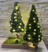 Obrázok z Machový Vianočný stromček 50cm / 50led so záhradkou