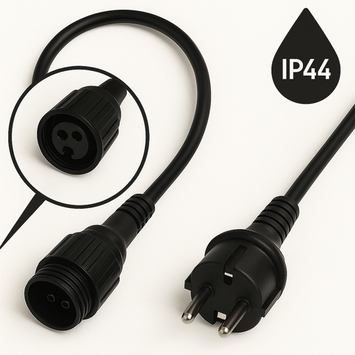 Obrázok z PROFI zdrojový kábel exteriér 1,5m IP44 a skrutkovacím tesneným konektorom pre PROFI vonkajšie osvetlenie