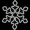 Obrázok z Vianočné LED neónové osvetlenie vonkajšie - vločka 43 cm