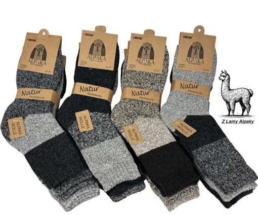 Obrázok z Pánske termo ponožky z alpaka vlny - 3 páry