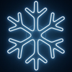 Obrázok z PROFI vianočné LED neónové osvetlenie vonkajšie - vločka 65 cm s prepojovacím systémom