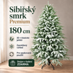 Obrázok z Umelý zasnežený vianočný stromček Sibírska jedľa PREMIUM 180 cm – kombinácia 3D a klasického ihličia, stojan v balení