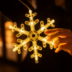 Obrázok z Vianočná LED dekorácia s prísavkou – svietiaca vločka 18 cm