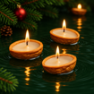 Obrázok z Sada 10 ks plávajúcich sviečok vlašský orech vo vianočnom balení