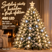 Obrázok z Vianočný svetelný záves Rice LED s hviezdou – 480 LED, flash efekt a časovač