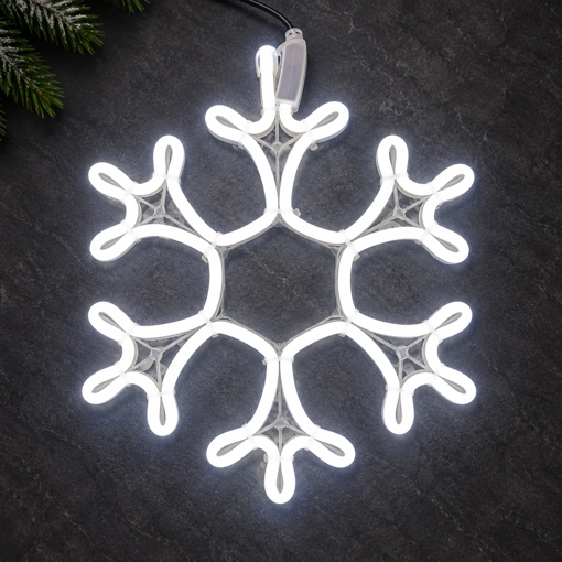 LED vločka Profi Fix 25 cm s bílým světlem