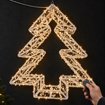 Závěsný LED stromek 45 cm s 800 LED – teplá bílá