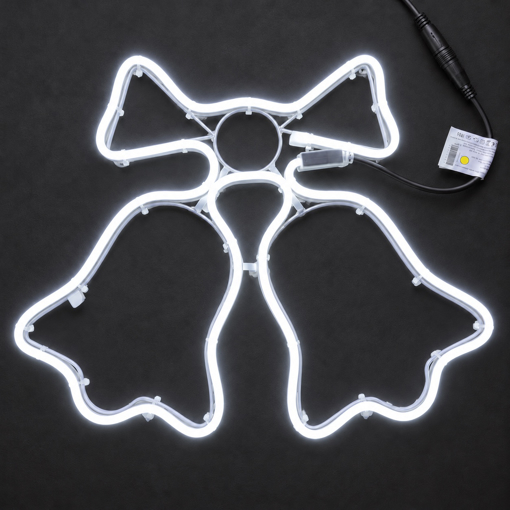 LED neonový zvoneček Profi Fix 25 cm – studená bílá