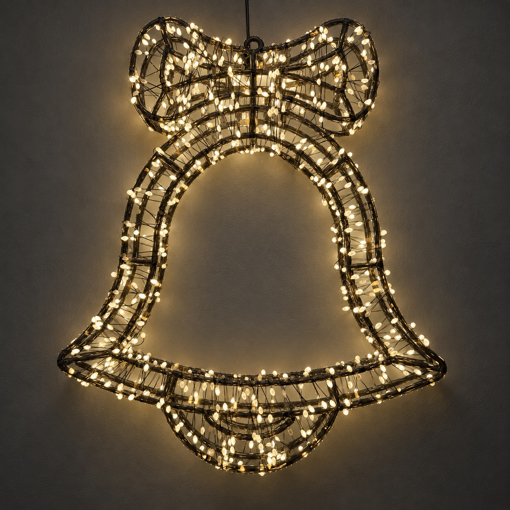 Závěsný LED zvonek 45 cm – teplá bílá